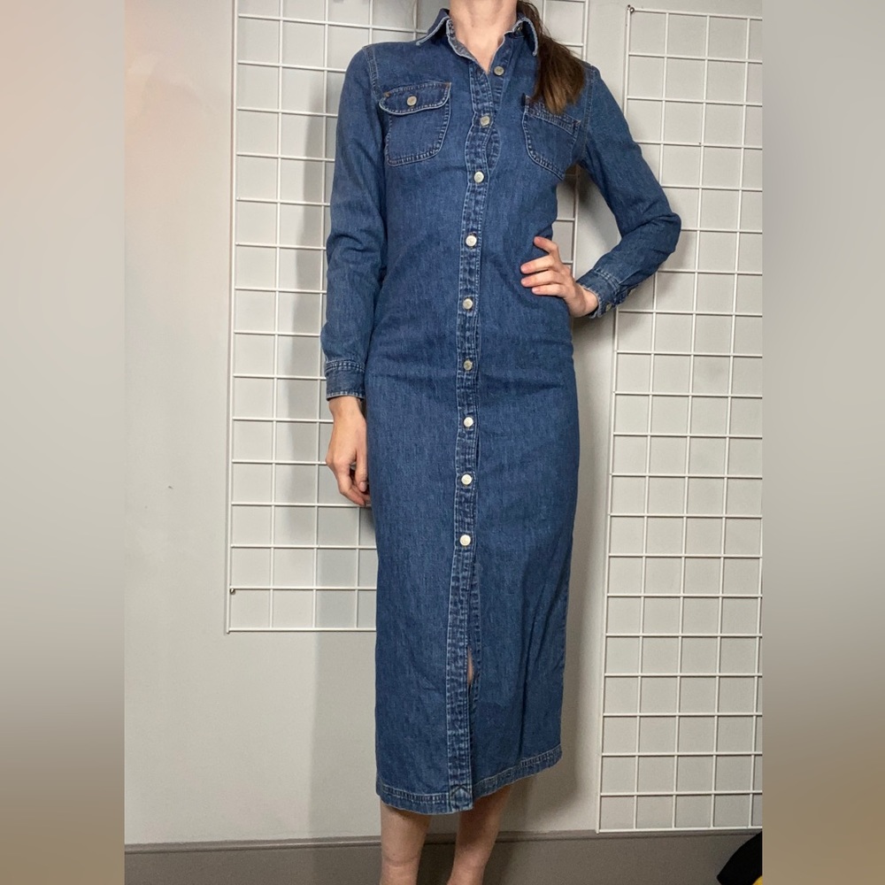 RALPH LAUREN Jeans Vintage Denim Maxi Dress